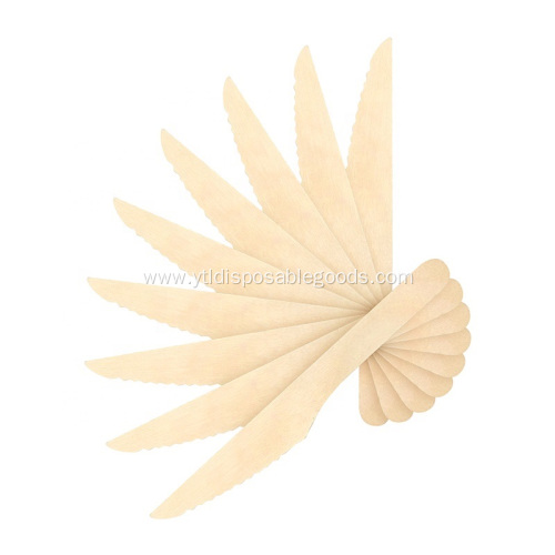 Natural Birch Wood Biodegradable Knife Utensils